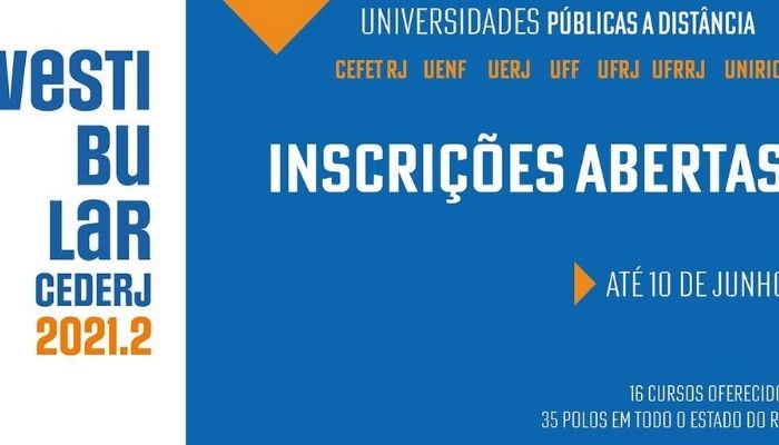 CEDERJ INSCRIÇÃO 2021 — PDA